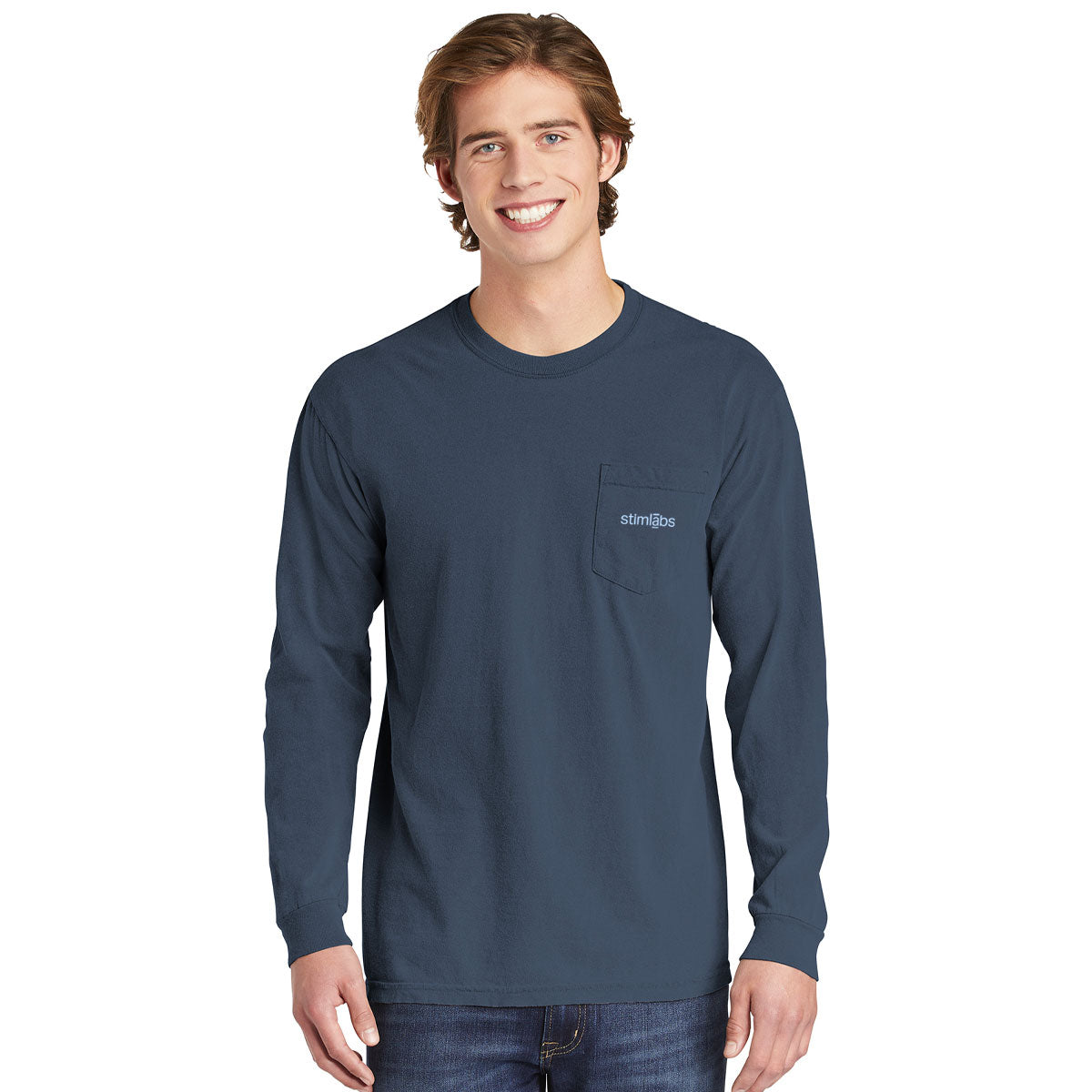 Comfort Colors Heavyweight Ring Spun Long Sleeve Pocket Tee