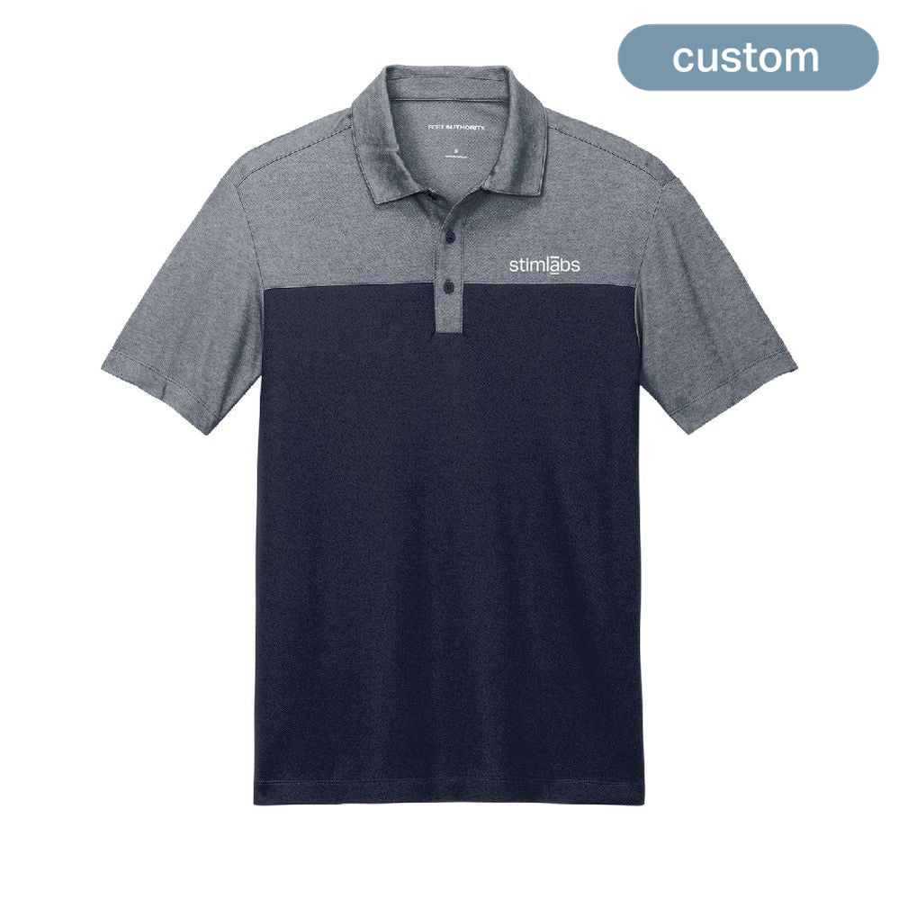 Stimlabs Fine Pique Blend Blocked Polo