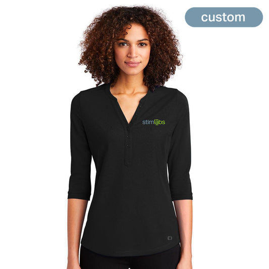 OGIO Ladies Jewel Henley