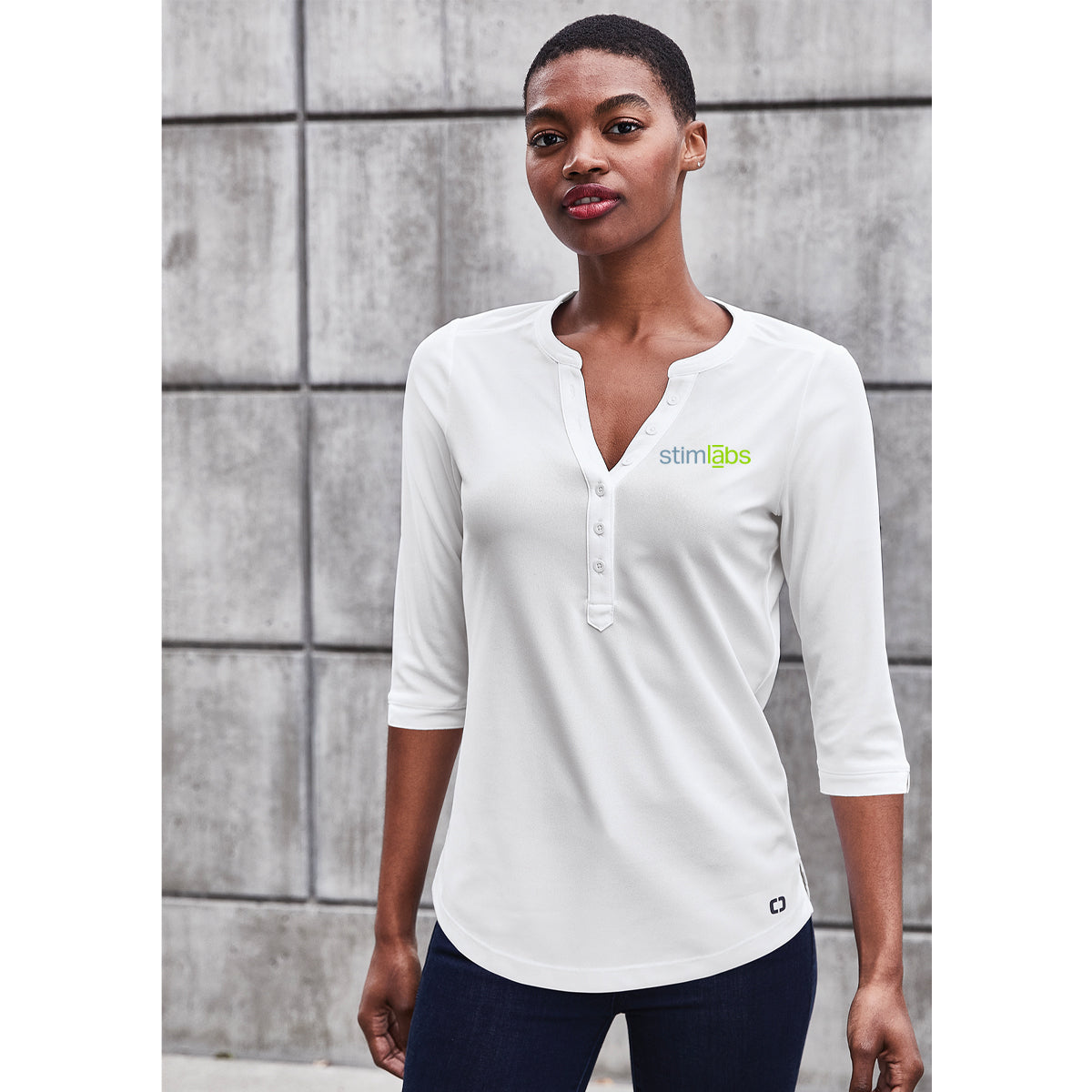 OGIO Ladies Jewel Henley